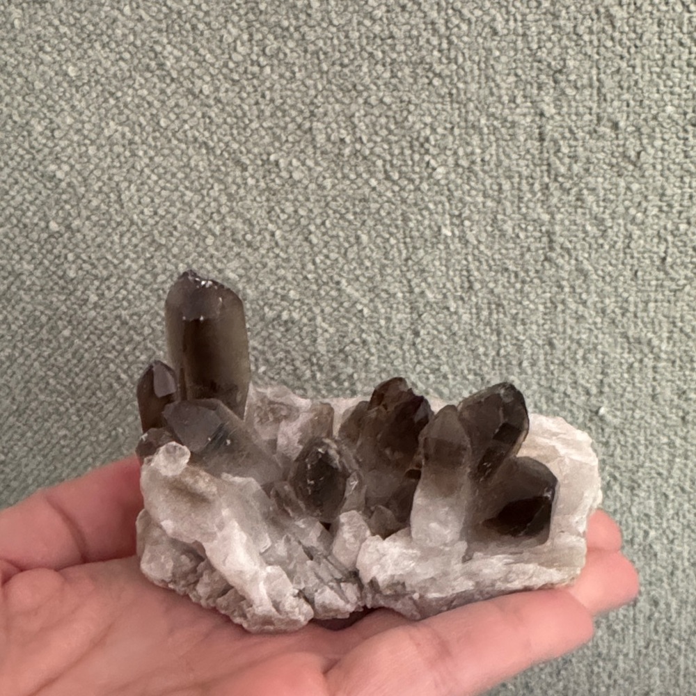 Smoky Quartz Crystal Cluster
